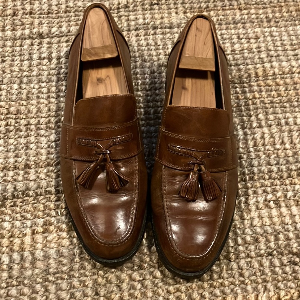 Johnston & Murphy brown loafers